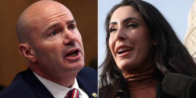 GOP Rep. Anna Paulina Luna of Florida, right, clarified that the documents were taken months ago, not this week. Regardless of the timing, GOP Sen. Mike Lee of Utah, left, said the act was potentially treasonous.
