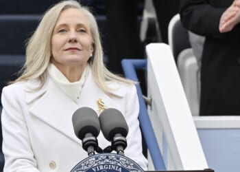 Va. Gov. Abigail Spanberger frowning