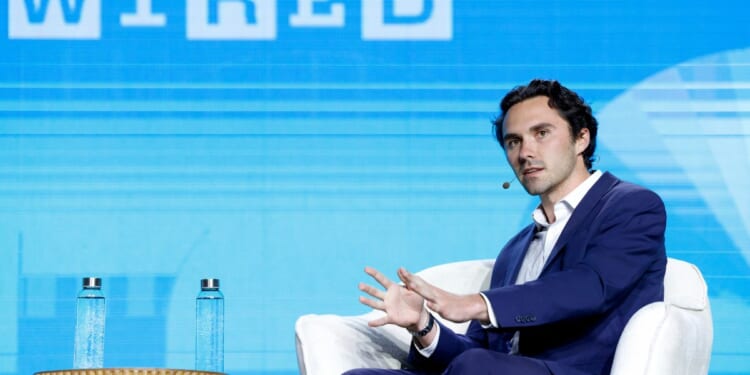 David Hogg, co-founder of Leaders We Deserve and March For Our Lives, speaks onstage during "Reimagining Democracy" at WIRED's The Big Interview 2025 at The Midway SF on Dec. 4, 2025, in San Francisco, California.