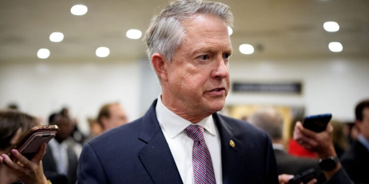 "We have defanged Iran; now it’s their turn to go in and finish the job that they need to finish," GOP Sen. Roger Marshall of Kansas, seen in a December photo, said of Iran's neighbors.