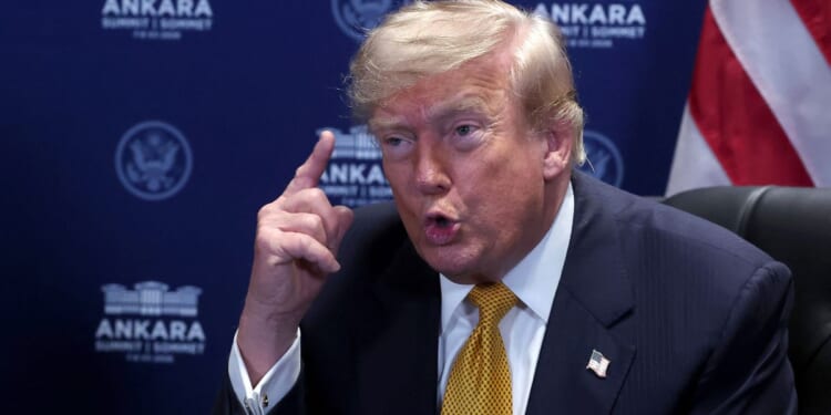 President Donald Trump said the blockade will only affect Iran’s ships or customers from entering or leaving the Strait of Hormuz.