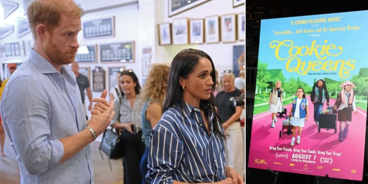 Prince Harry and Meghan, Duchess of Sussex, seen at left in an April photo, did not get the reception they hoped for with their latest project, "Cookie Queens."