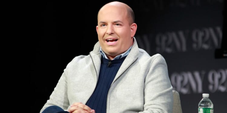 Brian Stelter talks about his new book "Network of Lies" at 92NY on Nov. 14, 2023, in New York City.