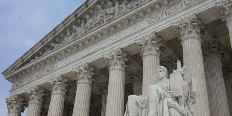 The outside of the Supreme Court building.
