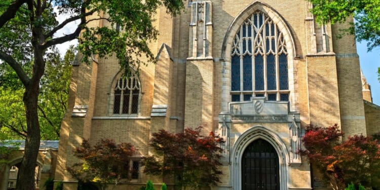 Highland Park United Methodist Church at Southern Methodist University in Dallas, Texas.