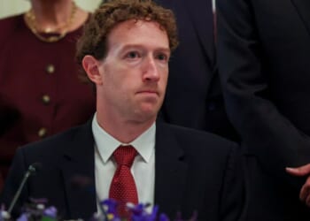 Mark Zuckerberg sits at a meeting of artificial intelligence experts at the White House on September 29, 2026 in Washington, D.C.