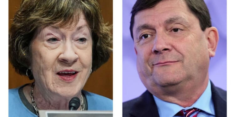 Collins, Jackson trade corruption barbs during Maine Senate debate