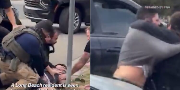 When Immigration and Customs Enforcement released the full video, it was clear the congresswoman's video had left out a key scene where the suspect tackled an officer and began grappling with him.