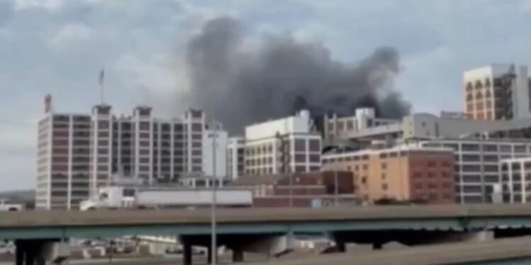 An explosion and fire rocked the Quaker Oats factor in Cedar Rapids, Iowa, on Oct. 24, 2026.