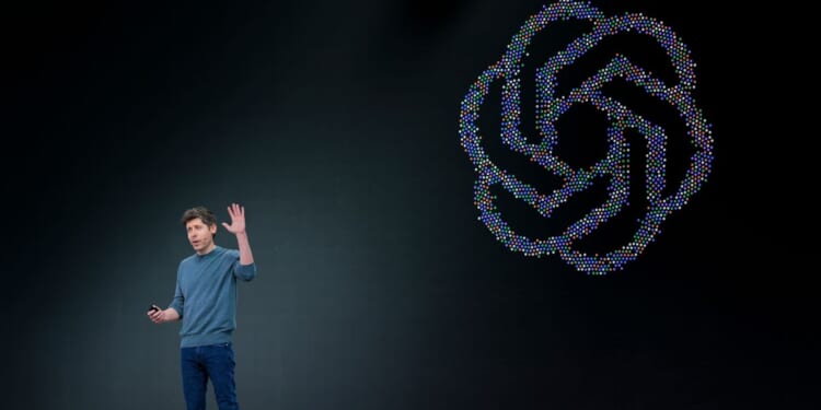 OpenAI CEO Sam Altman delivers the keynote address during the OpenAI developers conference at Fort Mason on Sept. 29, 2026, in San Francisco, California.
