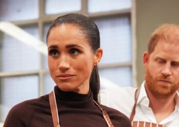 Meghan Markle, now known as Meghan, Duchess of Sussex, is pictured with Prince Harry, during an Oct. 15 visit to Nottingham, England.