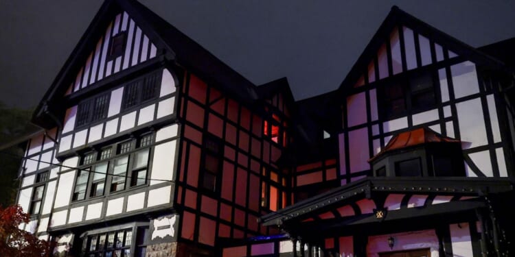 The Chi Phi fraternity house on Cornell University's campus on Oct. 11, 2026, in Ithaca, New York.