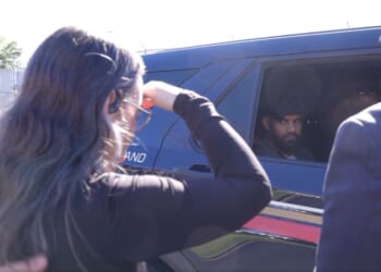 A tearful Oregon mother confronted the truck driver involved in the crash that killed her son and his new bride.