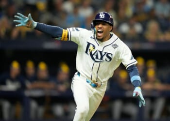 Tampa Bay Rays rally in 12th inning of Game 4 to beat Milwaukee Brewers and prevent World Series swe